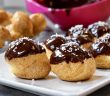 profiteroles creme patissiere sauce chocolat