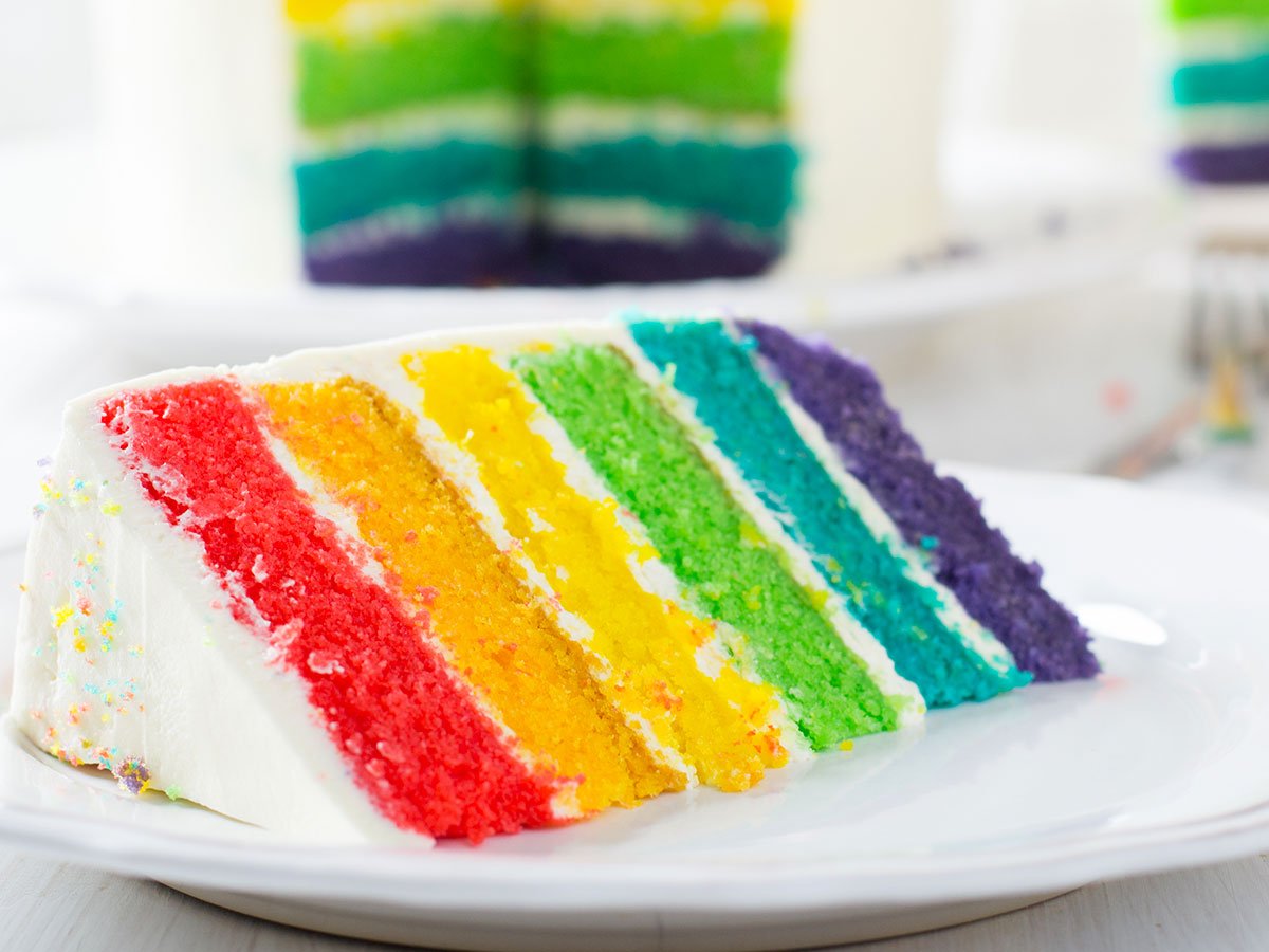Recette du rainbow cake ou gâteau arc-en-ciel facile avec Hervé Cuisine