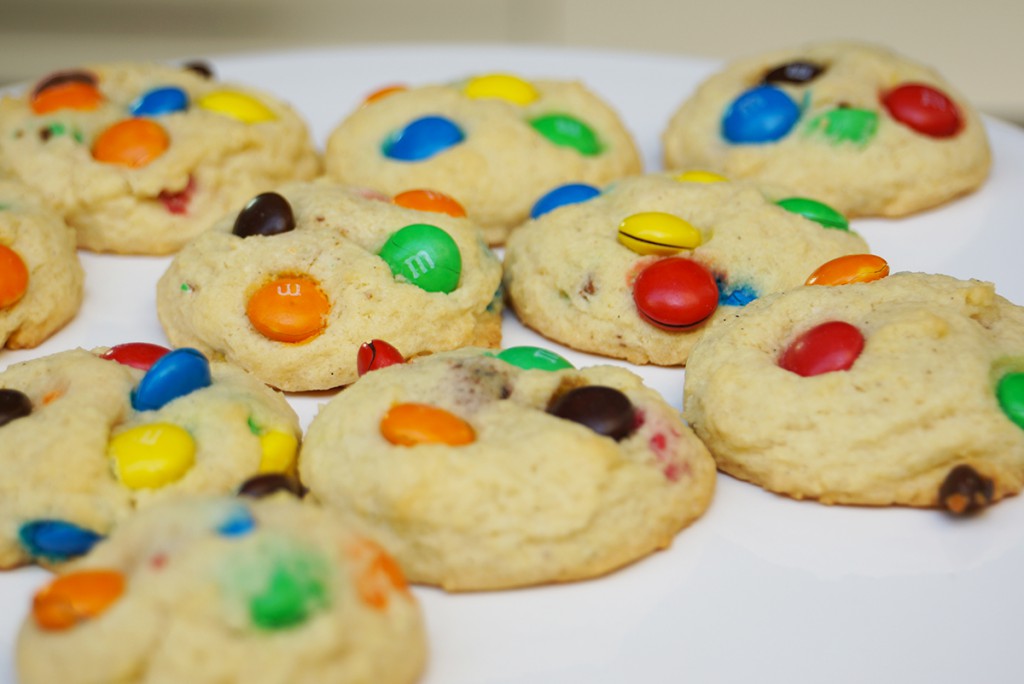 m&m cookies