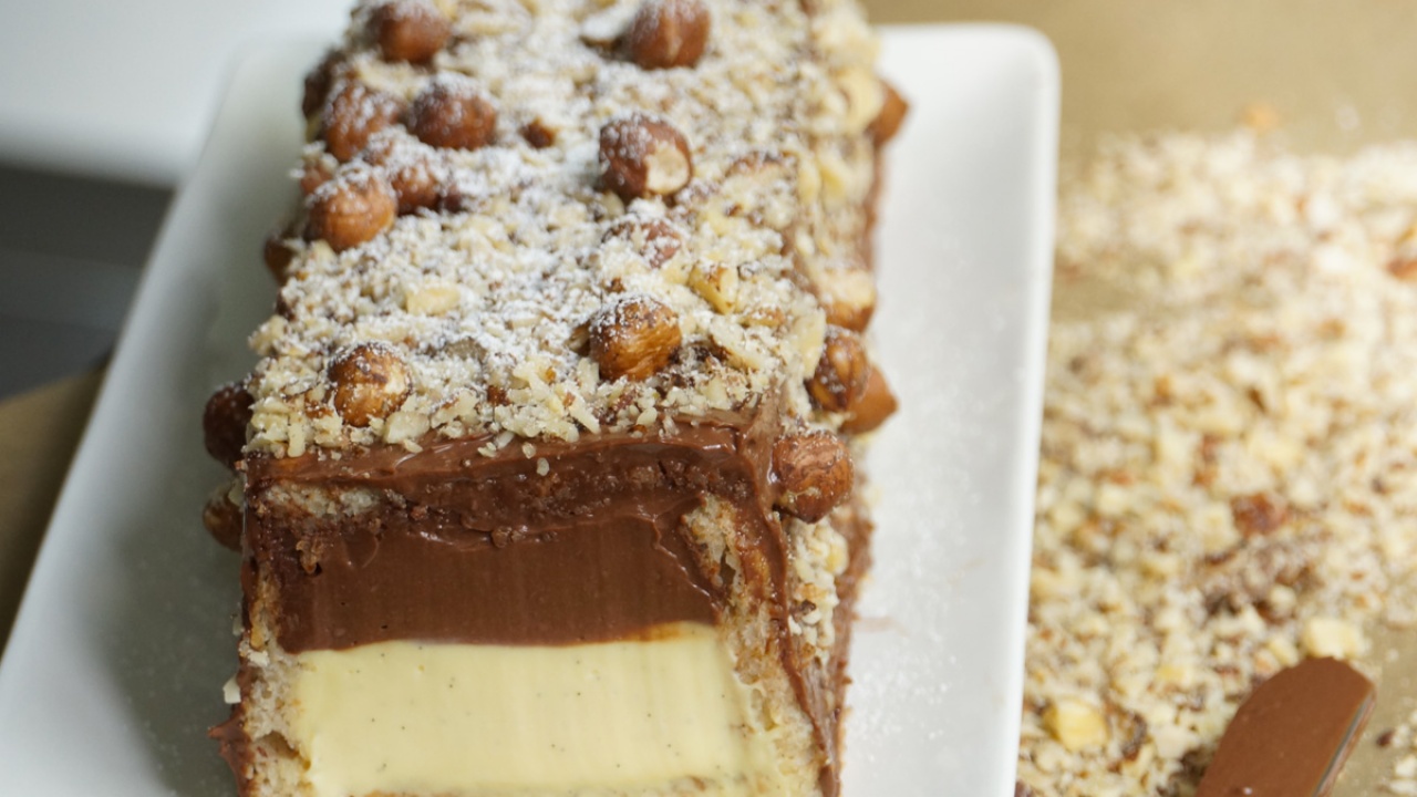 Bûche de Noël Chocolat Vanille 