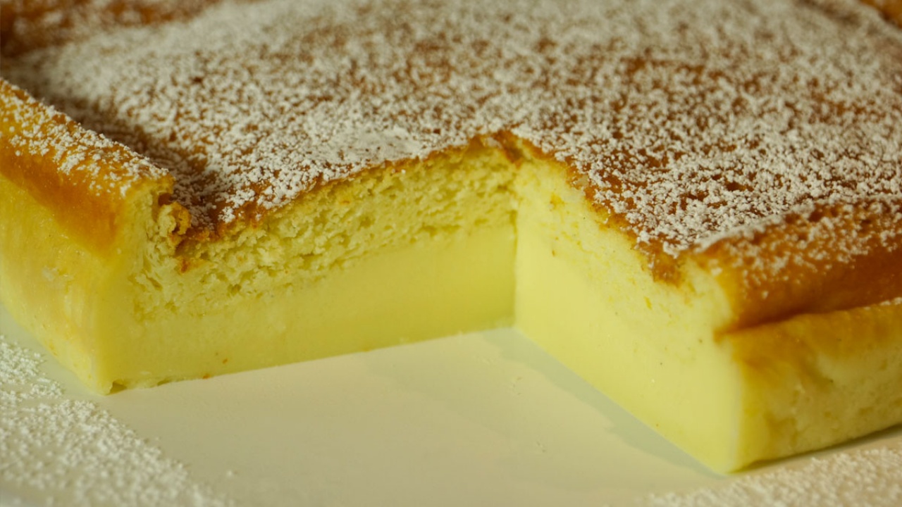 Gâteau magique à la vanille pas à pas et vidéo - Recette Ptitchef