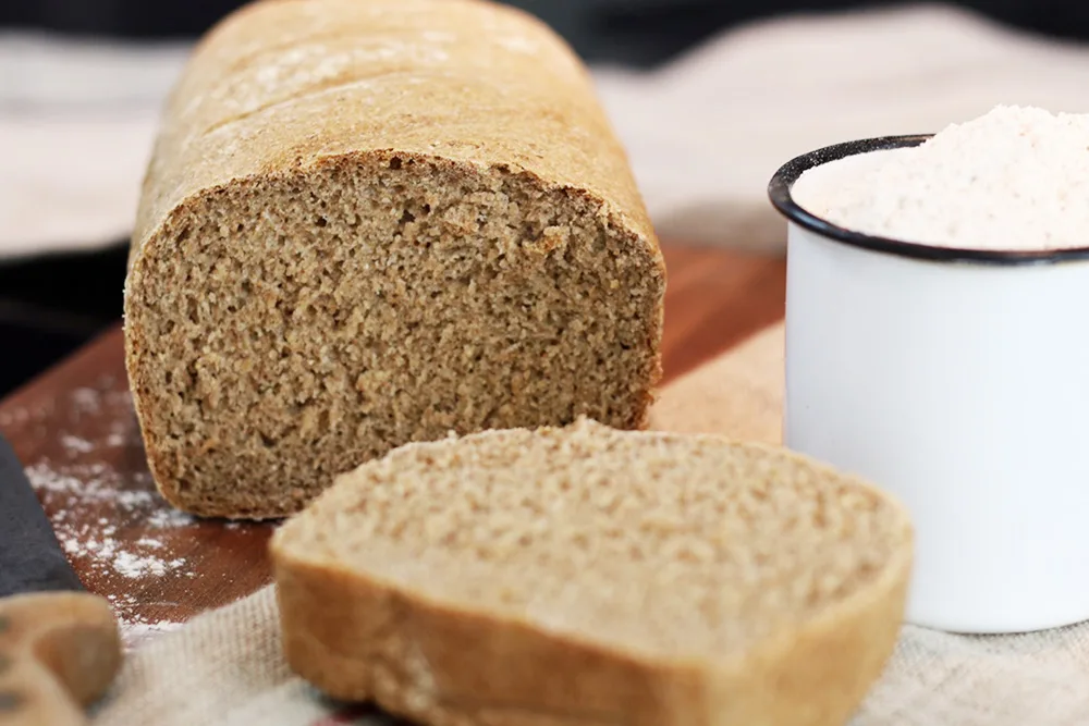 Pain de mie réalisé avec de la levure de boulanger lyophilisée