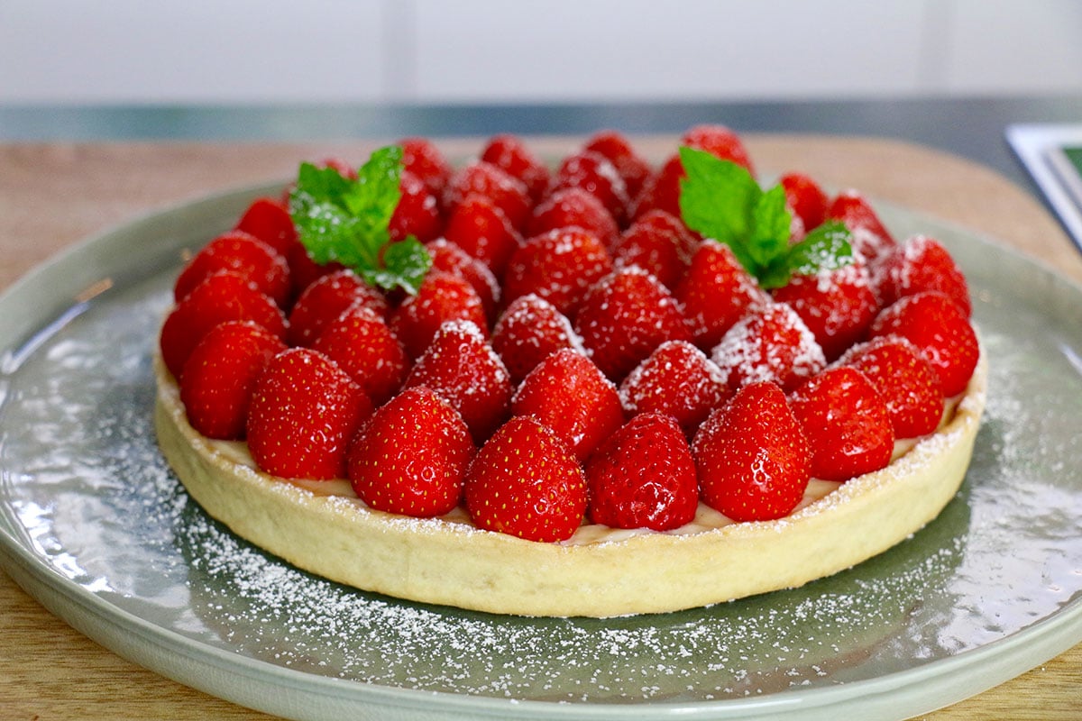 The' tarte aux fraises : Recette de 'The' tarte aux fraises