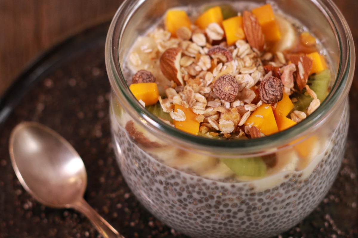 Pudding aux graines de chia healthy - Sainplement Healthy
