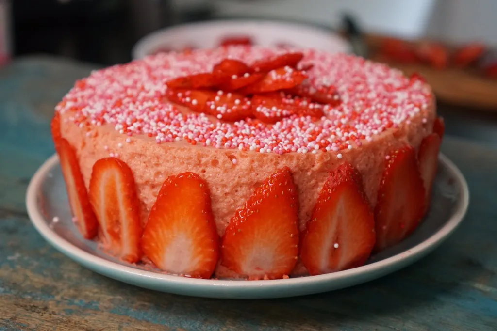 Recette Gâteau aux fraises