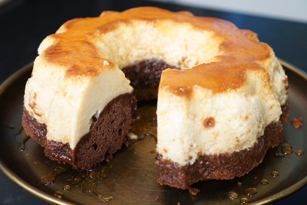 recette du gateau magique chocolat flan vanille