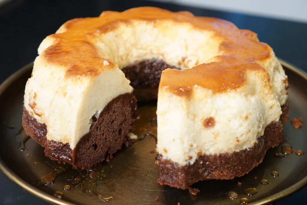 Recette Du Gateau Magique Chocolat Flan Vanille Caramel Hervecuisine Com