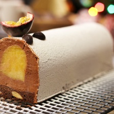 recette buche de noel au chocolat et fruits exotiques