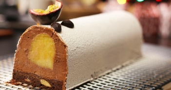 recette buche de noel au chocolat et fruits exotiques