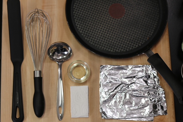 matériel recette crêpes