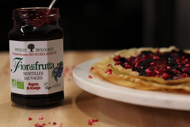 crepes confiture myrtille