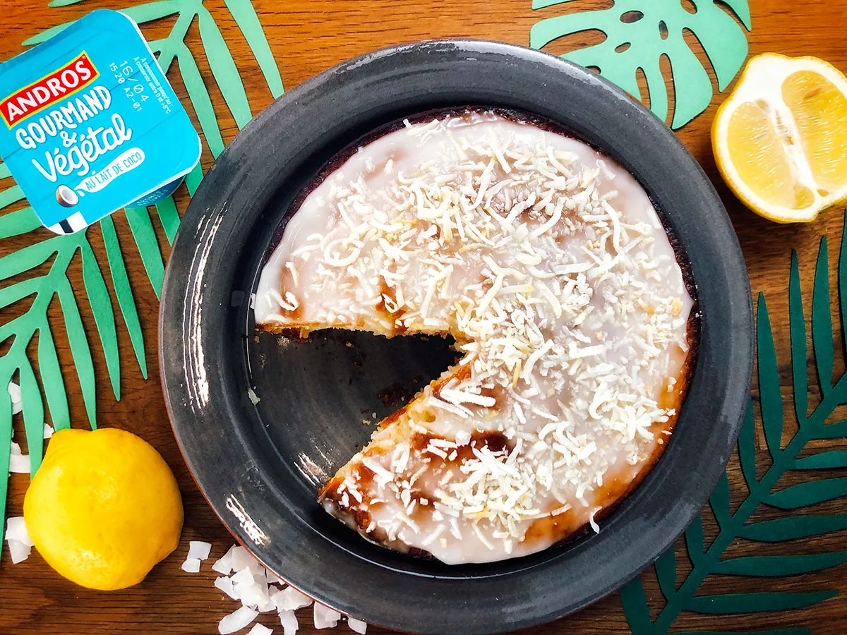 Recette Du Gateau Moelleux Citron Coco Vegan Hervecuisine Com