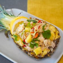 recette ananas bol au riz et poulet