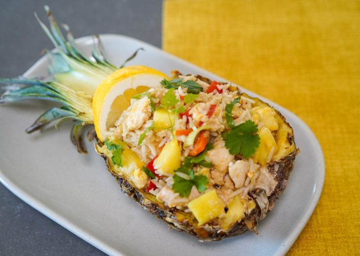 recette ananas bol au riz et poulet