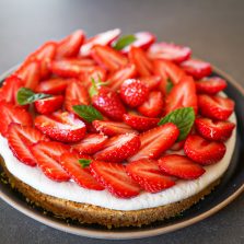 recette tarte aux fraises sans cuisson