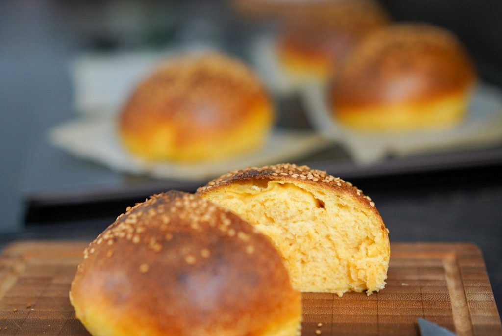 Recette buns burger patate douce