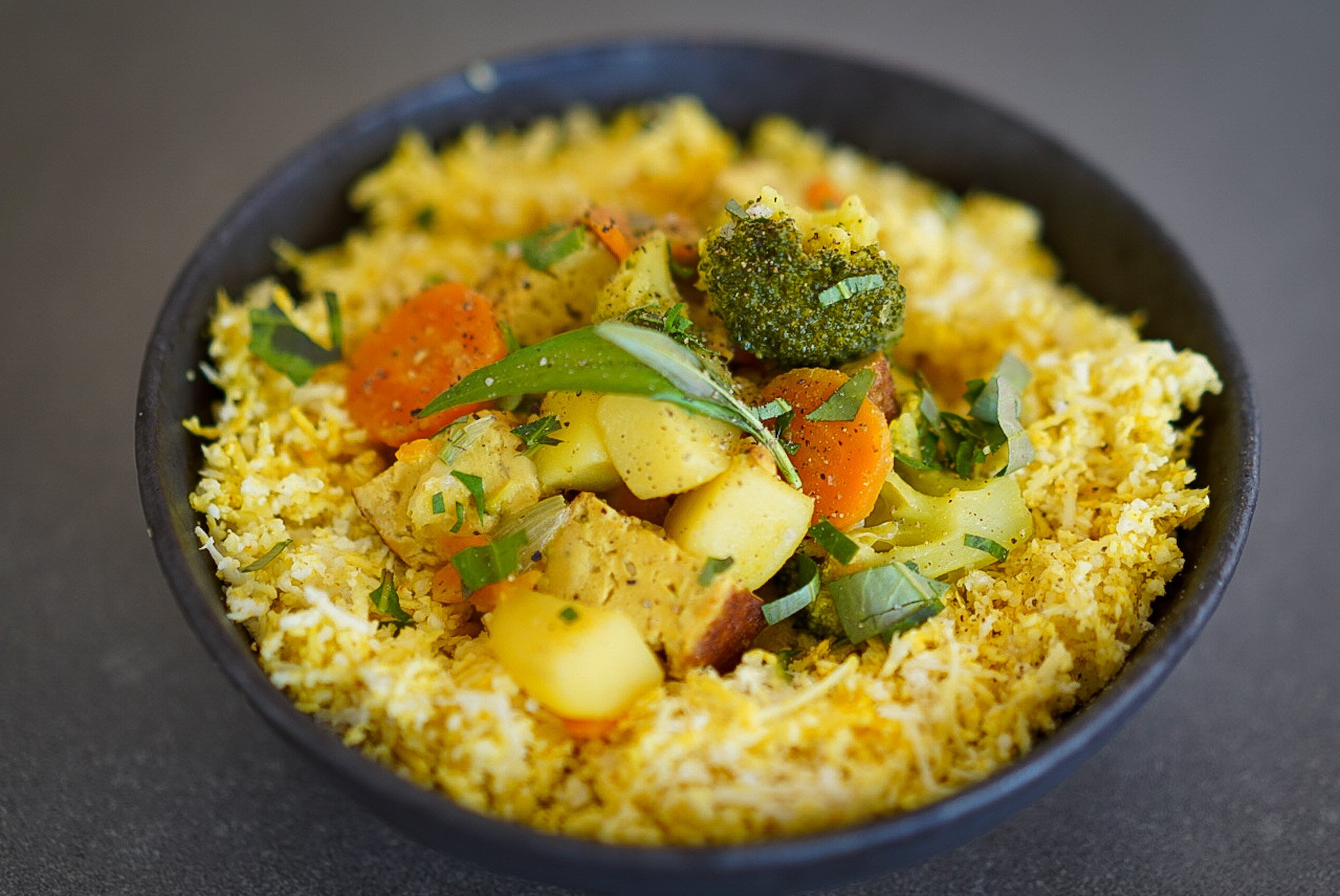 Zanahoria al curry con leche de coco