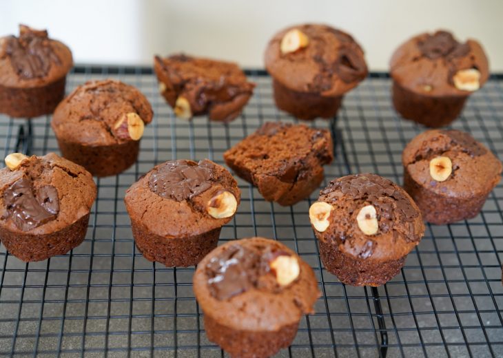 recette muffins chocolat noisette