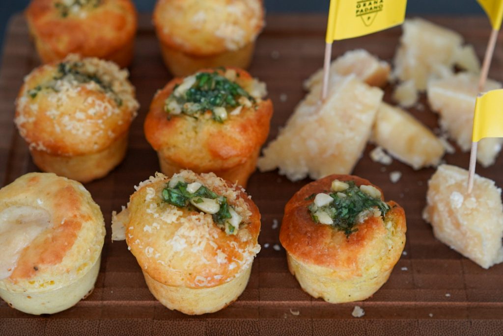 recette muffins sales grana padano