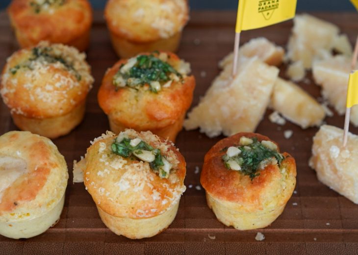 recette muffins sales grana padano