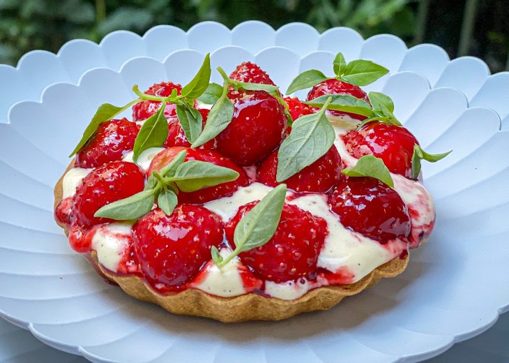 tarte fraise crème vanille