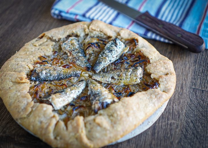 recette tarte aux oignons et sardines