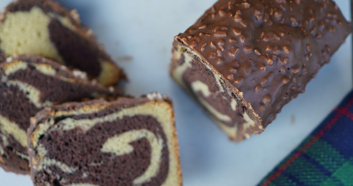 marbré au chocolat