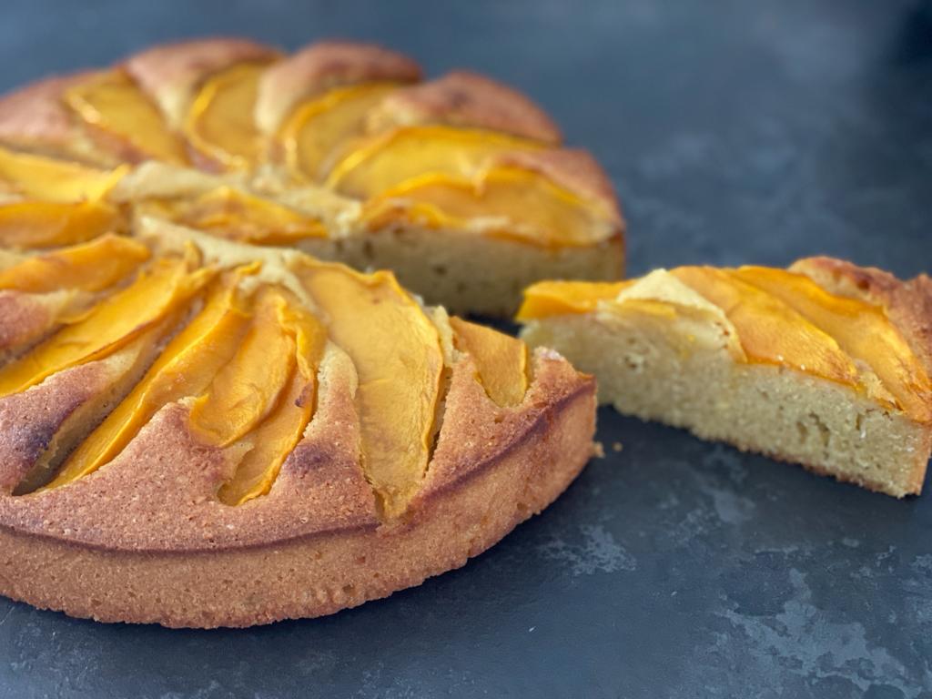 Tarte sans pate mangue amande