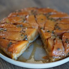 Tarte tatin kakis pomme caramélisés