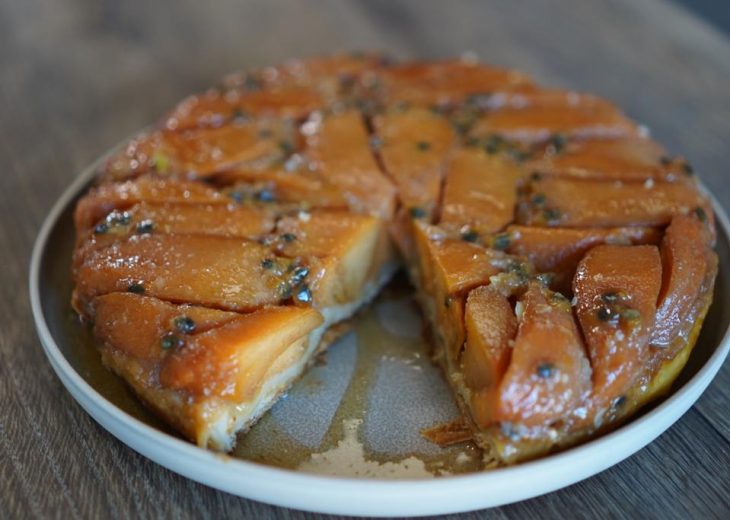 Tarte tatin kakis pomme caramélisés