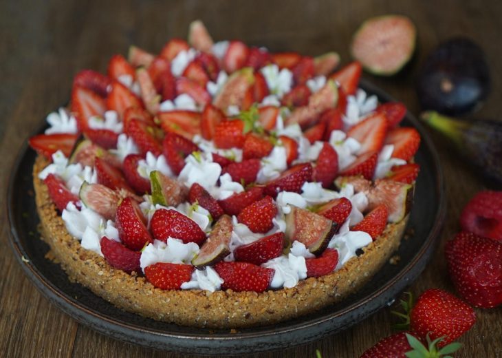 recette de la tarte aux fruits rouges sans cuisson