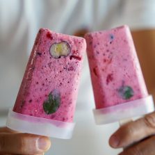 Recette Glaces Popsicle Lait de Coco et Fraises
