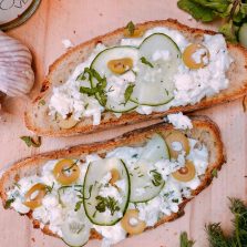 recette du tzatiki grec sur toast