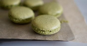 macarons au thé matcha