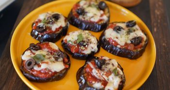 Pizza aubergine