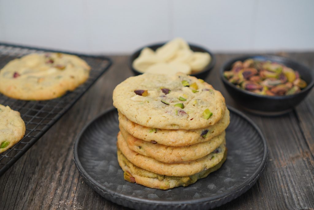 recette cookies chocolat blanc pistaches