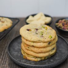 recette cookies chocolat blanc pistaches