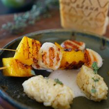 brochette saint jacques mangue