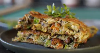 Recette de l’omelette champignons moelleuse Omelette moelleuse champignons