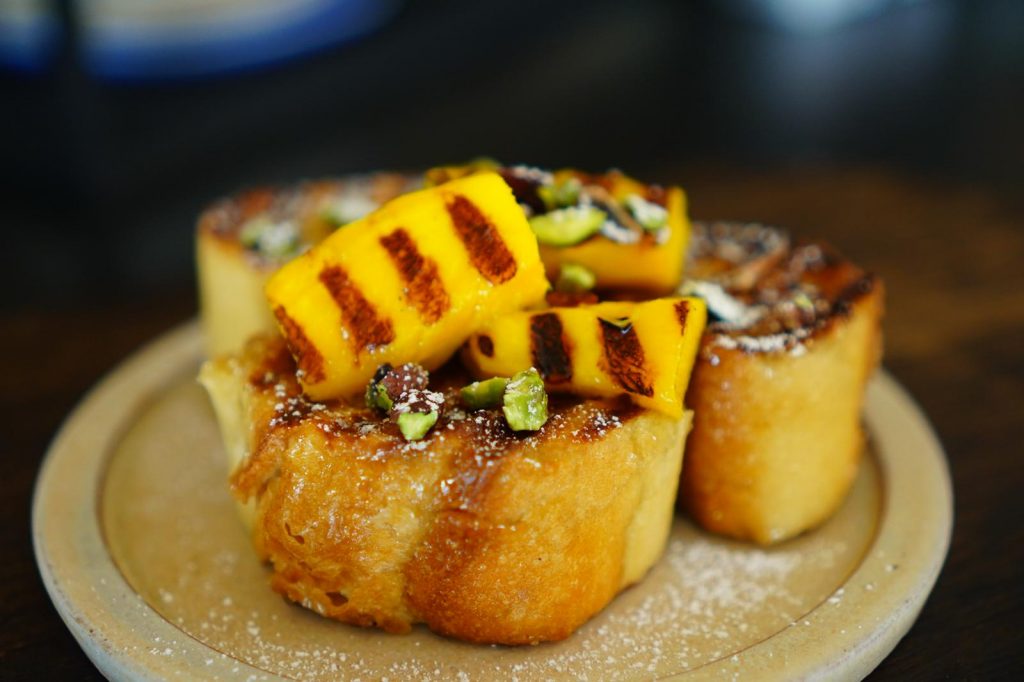 pain perdu moelleux à la mangue