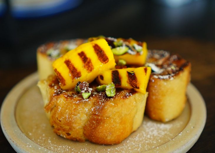 pain perdu moelleux à la mangue