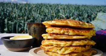 pancakes poireaux