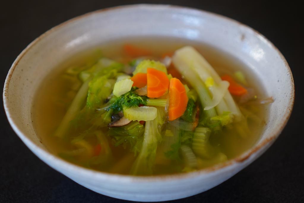 Soupe detox frisée