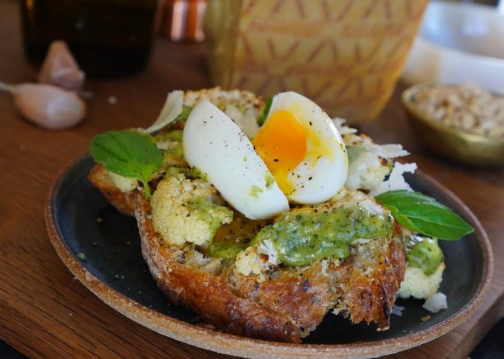 Tartine repas avec Grana Padano