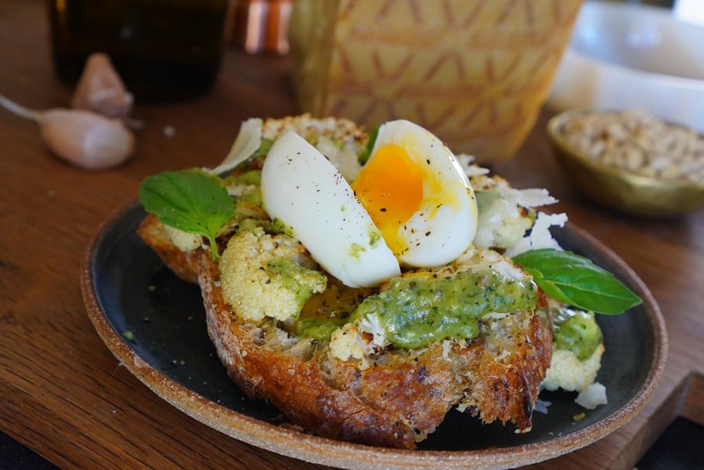 Tartine repas avec Grana Padano