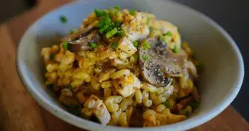 La recette des coquillettes crémeuses poulet champignon mimolette coquillettes crémeuses poulet champignon mimolette