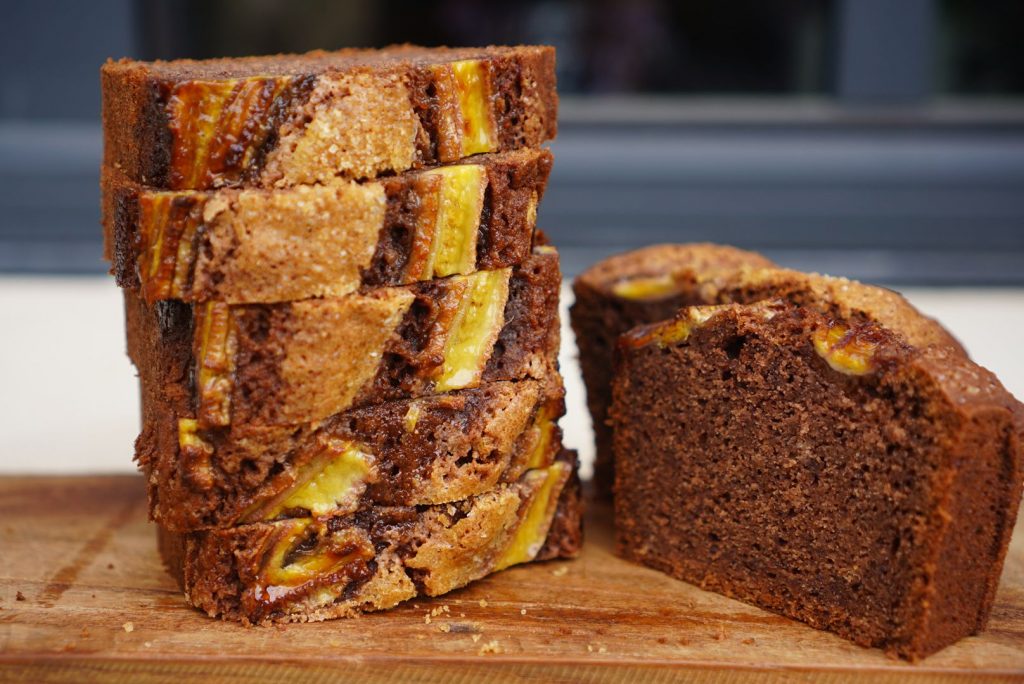 banana bread au chocolat