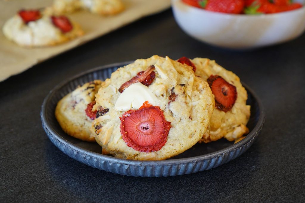 Cookies fraise chocolat blanc