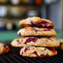 Cookies framboises chocolat blanc