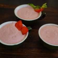 la mousse aux fraises légère